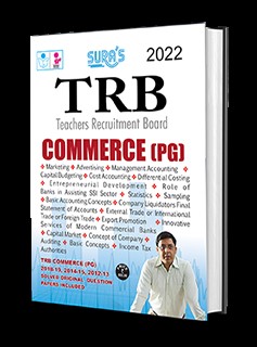 SURA`S TRB PG COMMERCE Exam Books - LATEST EDITION 2022