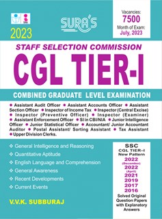 SURA`S SSC CGL Combined Graduate Level Tier 1 Exam Books - LATEST EDITION 2023