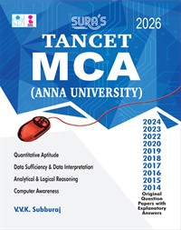 SURA`S TANCET MCA Entrance (Anna University) Exam Books - LATEST EDITION 2026