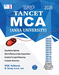 SURA`S TANCET MCA Entrance (Anna University) Exam Books - LATEST EDITION 2026