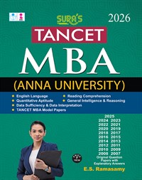 SURA`S TANCET MBA Entrance Exam Book in English - Latest Edition 2026