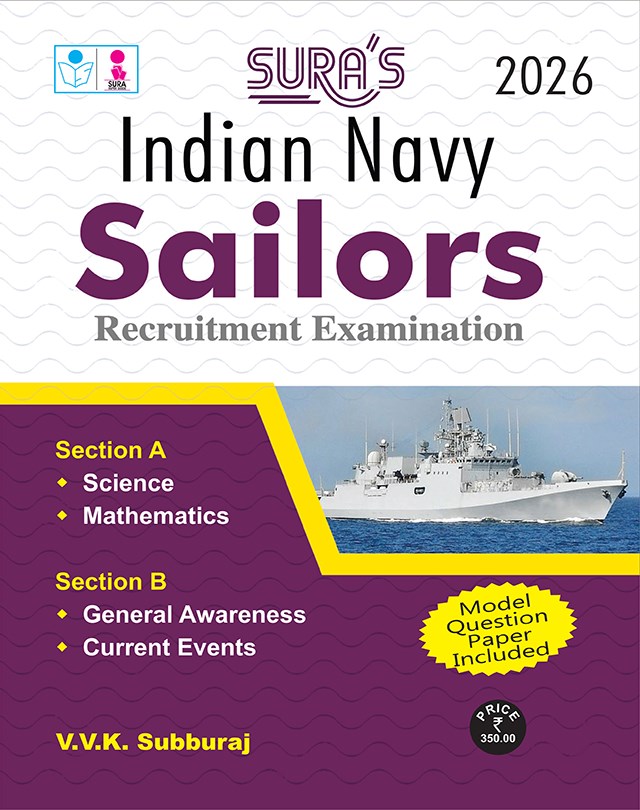 SURA`S INDIAN NAVY SAILORS Recruitment Examination Book in English - Latest Edition 2026