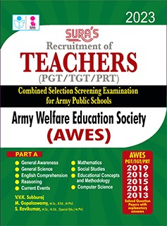 SURA`S Army Welfare Education Society (AWES)Teachers PGT / TGT / PRT Exam Books - LATEST EDITION 2023