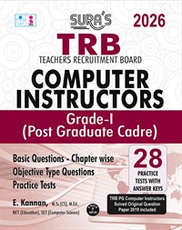 SURA`S TRB Computer Instructors Grade I Post Graduate Cadre Exam Books - LATEST EDITION 2026