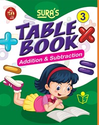 SURA`S Table Book Addition and Subtraction - 3