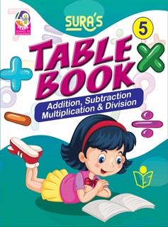 SURA`S Table Book Addition,Subtraction,Multiplication and Division - 5