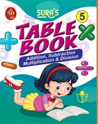 SURA`S Table Book Addition,Subtraction,Multiplication and Division - 5