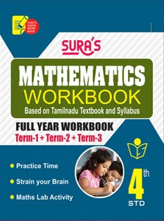 Sura`s 4th Std Mathematics Full Year Workbook Exam Guide (Latest Edition)