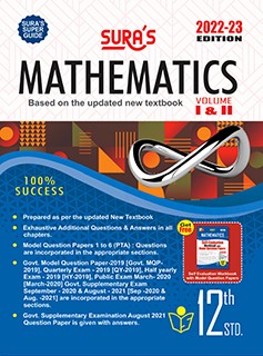 SURA`S 12th STD Mathematics Guide in English Medium 2022-23 Latest Updated Edition