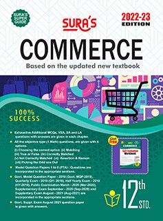 SURA`S 12th Standard Commerce Guide English Medium 2022-23 Latest Updated Edition