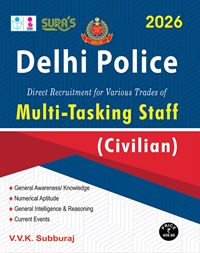 SURA`S Delhi Police MTS (Multi Tasking Staff) Civilian Exam Books - Latest Updated 2026