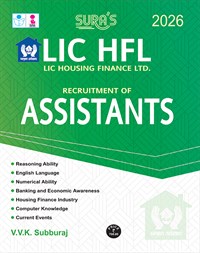 SURA`S LIC HFL (Housing Finance Ltd) Assistants Exam Book in English Medium - Latest Updated Edition 2026