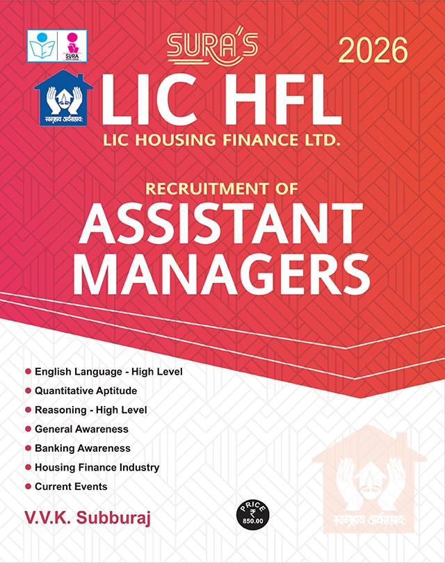 SURA`S LIC HFL (Housing Finance Ltd) Assistant Managers Exam Book in English Medium - Latest Updated Edition 2026