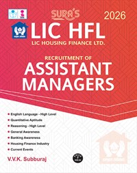 SURA`S LIC HFL (Housing Finance Ltd) Assistant Managers Exam Book in English Medium - Latest Updated Edition 2026