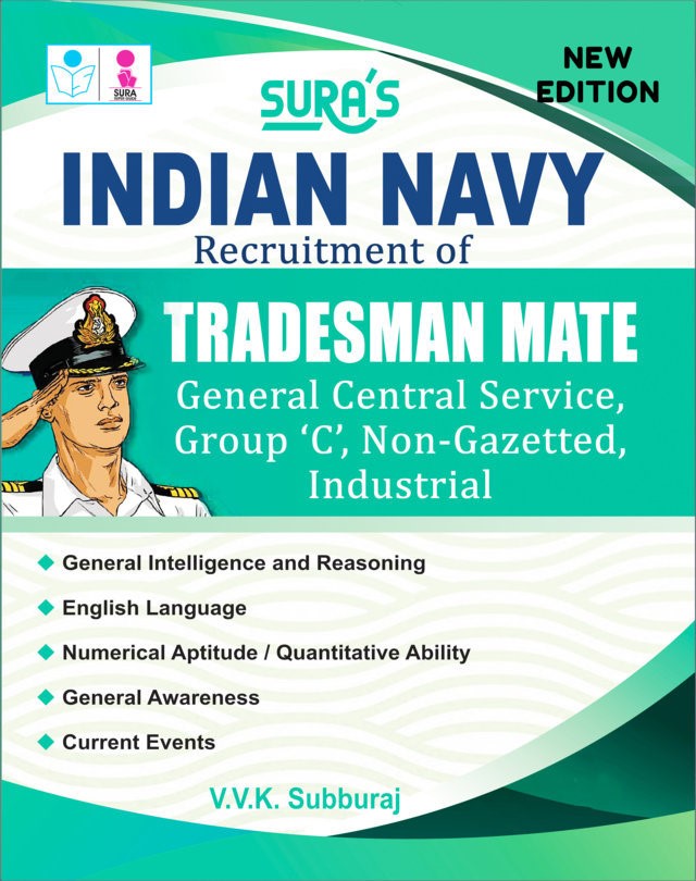 SURA`S INDIAN NAVY Tradesman Mate Exam Book in English Medium