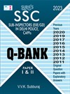 SSC Sub-Inspectors(Exe/GD) in Delhi Police,CAPFs Q-Bank Paper 1 & 2 Original Question Papers Exam Book - English - Latest Updated Edition 2023
