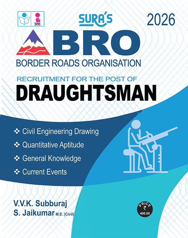 SURA`S BRO (Border Roads Organisation) Draughtsman Exam Book in English Medium - Latest Updated Edition 2026