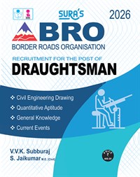 SURA`S BRO (Border Roads Organisation) Draughtsman Exam Book in English Medium - Latest Updated Edition 2026