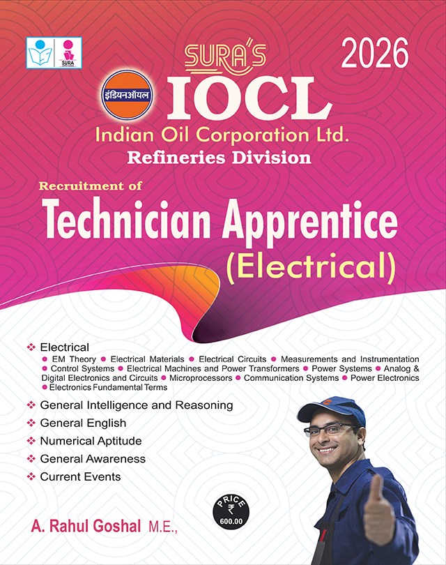 SURA`S IOCL ( Refineries Division ) Technician Apprentice Electrical Exam Book in English - LATEST EDITION 2026