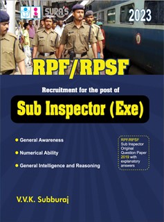 SURA`S RPF/RPSF Sub Inspector(SI) (Exe) Exam Book in English Medium 2023 - Latest Updated Edition