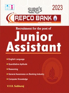SURA`S REPCO BANK Junior Assistant Exam Book in English Medium - Latest Updated Edition 2023