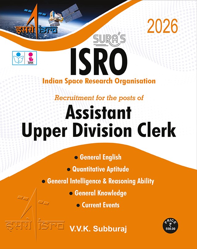 SURA`S ISRO Assistant Upper Division Clerk(UDC) Exam Book in English Medium - Latest Updated Edition 2026
