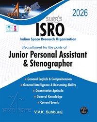 SURA`S ISRO Junior Personal Assistant and Stenographer Exam Book in English Medium - Latest Updated Edition 2026
