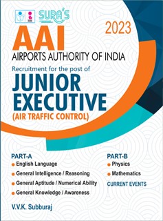 SURA`S AAI (Airports Authority of India) Junior Executive (Air Traffic Control) Part A and B Exam Book in English Medium - Latest Updated Edition 2023