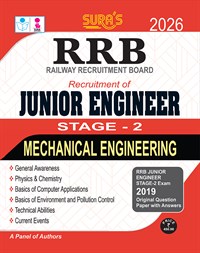 SURA`S RRB Junior Engineer Stage - 2 Mechanical Engineering Exam Book in English Medium - Latest Updated Edition 2026