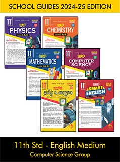 SURA`S 11th STD All subjects in 1 bundle Offer For Computer Science group (Tamil, English,Mathematics,Computer Science,Physics,Chemistry) Set of 6 Guides - English Medium 2024-25