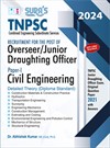 SURA`S TNPSC Overseer Junior Draughting Officer Paper I Civil Engineering Exam Book English Medium - Latest Updated Edition 2024