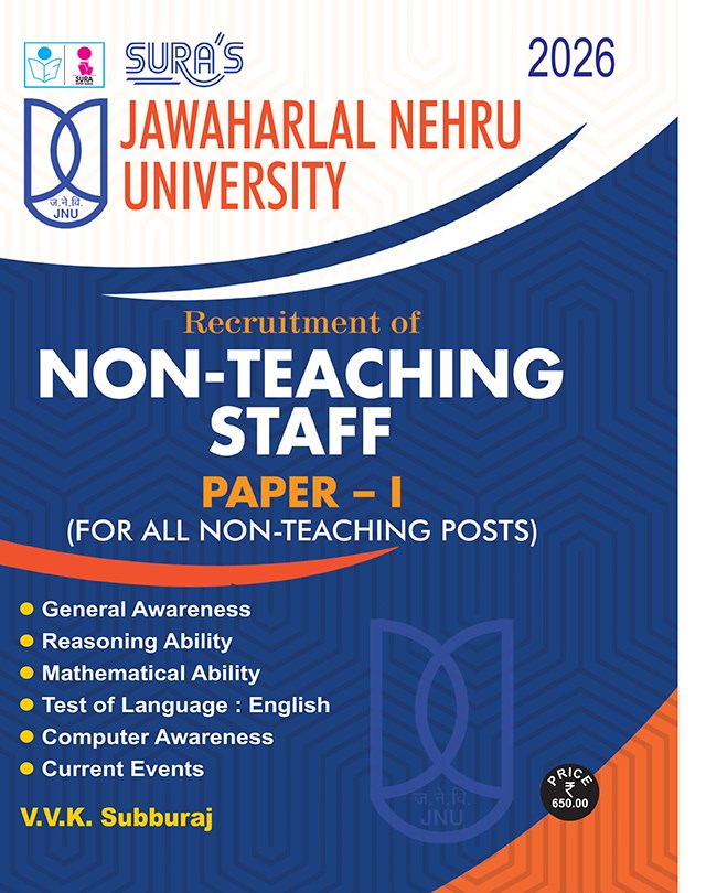 SURA`S JNU (Jawaharlal Nehru University) Non-Teaching Staff Paper - 1 Exam Book in English Medium - Latest Updated Edition 2026