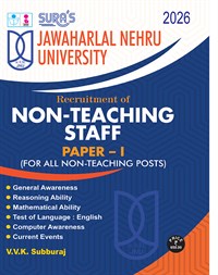 SURA`S JNU (Jawaharlal Nehru University) Non-Teaching Staff Paper - 1 Exam Book in English Medium - Latest Updated Edition 2026