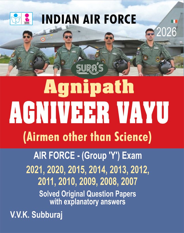 SURA`S Indian Air Force Agnipath Agniveer Vayu (Airmen) - Group Y Exam Original Question Papers with Answers 2026