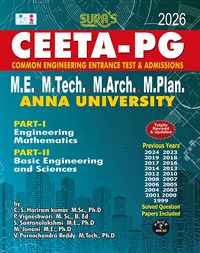 SURA`S CEETA-PG M.E,M.Tech,M.Arch,M.Plan Anna University Exam Book in English Medium - Latest Updated Edition 2026