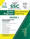 SURA`S SSC JE Junior Engineer Civil & Structural Engineering (Diploma Standard) Paper I Exam Book Guide English Medium 2026