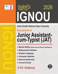 SURA`S IGNOU Junior Assistant-cum-Typist (JAT) Exam Book in English Medium - Latest Updated Edition 2026