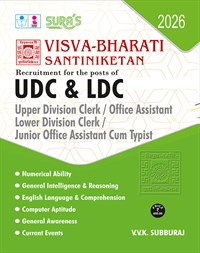 SURA`S VISVA-BHARATI SANTINIKETAN UDC & LDC Office Assistant and Typist Exam Book in English Medium - Latest Updated Edition 2026