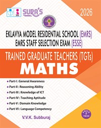 SURA`S Eklavya Model Residential School (EMRS) ESSE Trained Graduate Teachers (TGTs) MATHS Subject Exam Book Guide 2026