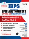 SURA`S IBPS SO Specialist Officers CRP SPL-XIII Preliminary Exam Book Guide Law Officer Scale I in English Medium 2024