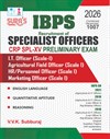 SURA`S IBPS SO Specialist Officers CRP SPL-XV Preliminary Exam Book Guide I.T. Officer, Agricultural Field Officer, HR/Personnel Officer, Marketing Officer Scale I in English Medium 2026