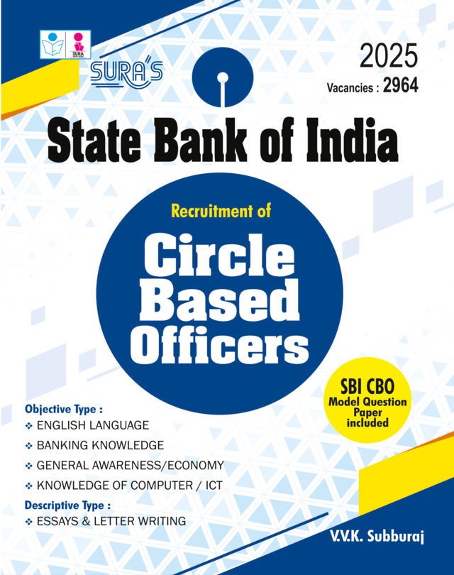 SURA`S SBI (State Bank of India) Recruitment of (CBO)Circle Based Officers Exam Book Guide - Latest Edition 2025