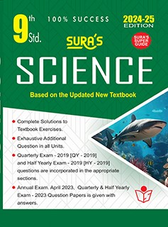 SURA`S 9th Standard Guide Science Full Year Exam Guide in English Medium - 2024-25 Edition