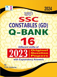 SURA`S SSC Constables(GD) Q-Bank Original Question Papers with Explanatory Answers 2024
