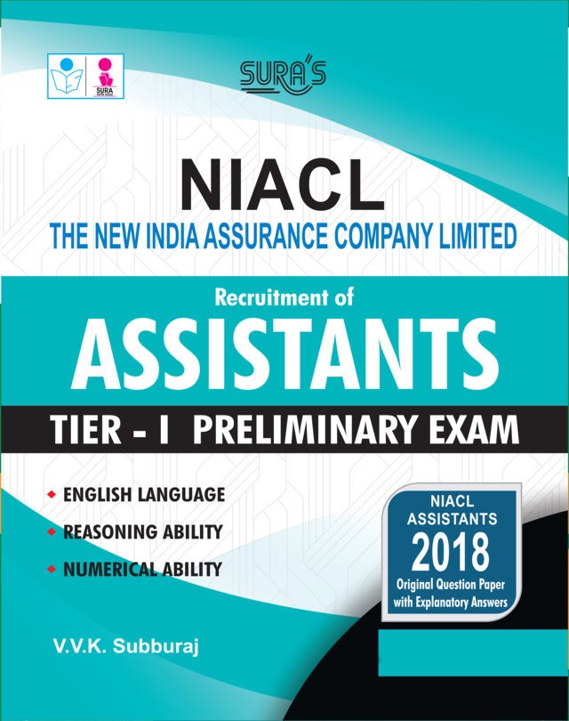 SURA`S NIACL Assistants Tier - I Preliminary Exam Book Guide in English Medium - Latest Updated Edition 2025