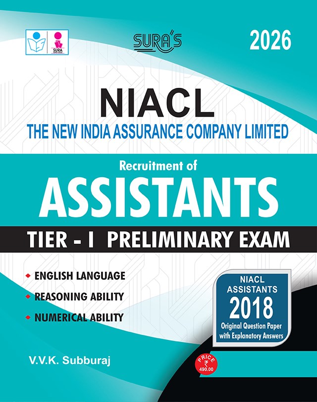 SURA`S NIACL Assistants Tier - I Preliminary Exam Book Guide in English Medium - Latest Updated Edition 2026