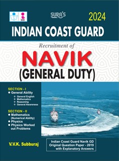 SURA`S Indian Coast Guard NAVIK GD General Duty Exam Book Guide in English Medium 2024