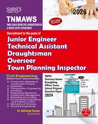 SURA`S TNMAWS Junior Engineer Technical Assistant Draughtsman Overseer Town Planning Inspector Civil Engineering Exam Book Guide 2026