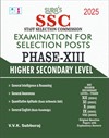 SURA`S SSC Phase XIII 13 Higher Secondary Level Exam Book Guide & Original Question Papers with Explanatory Answers in English Medium 2025