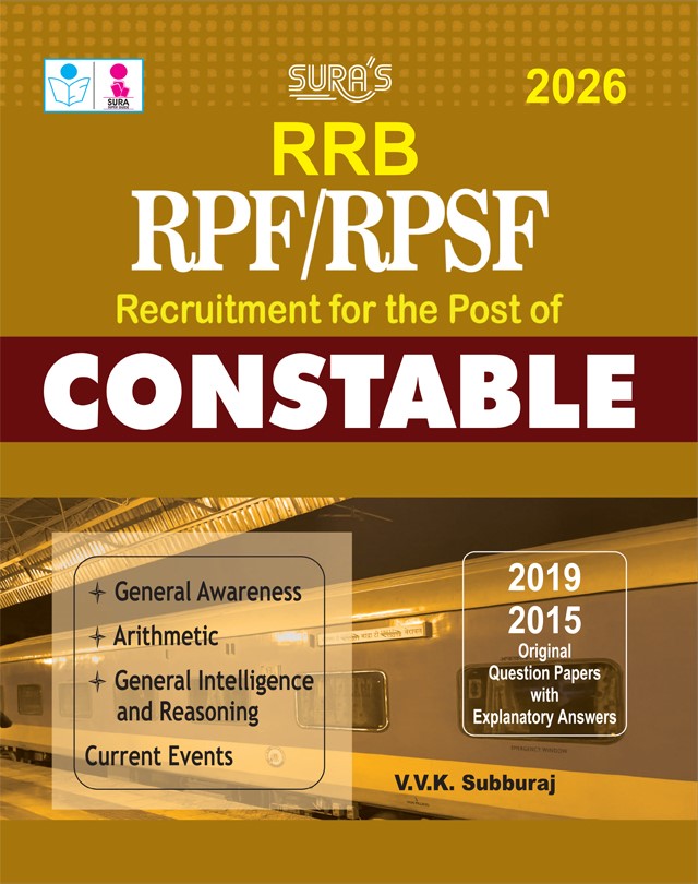 SURA`S RRB RPF/RPSF Constable Exam Book Guide in English Medium - Latest Updated Edition 2026